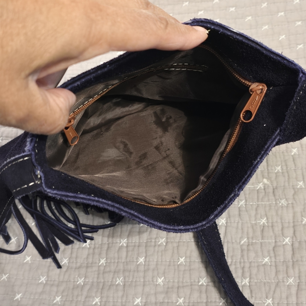 Syede Fringe Boho Crossbody Bag - Multicolor - Picture 6 of 12